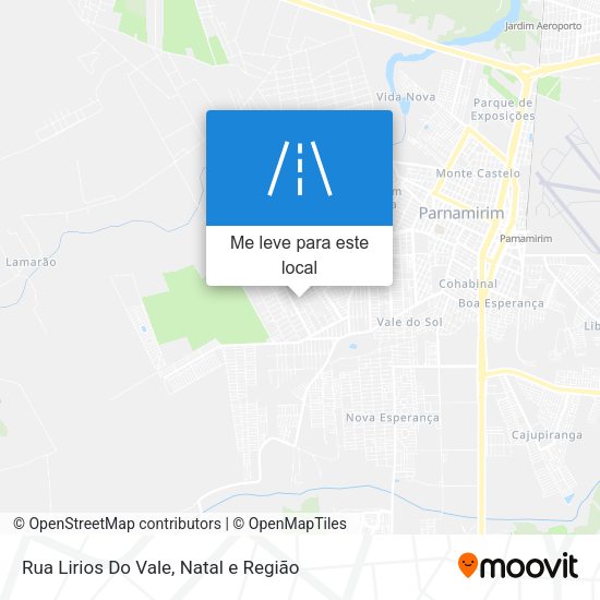 Rua Lirios Do Vale mapa