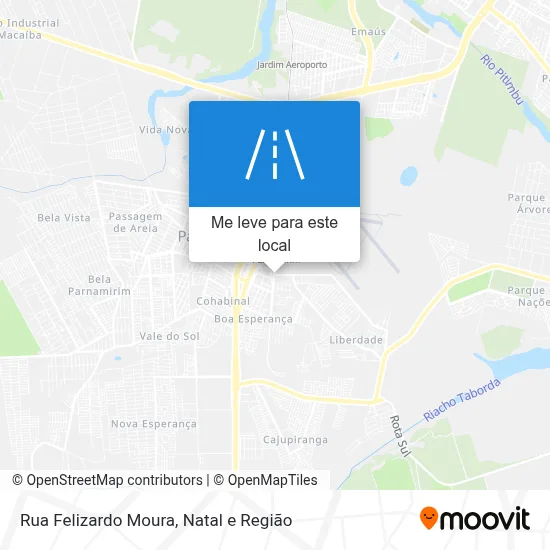 Rua Felizardo Moura mapa