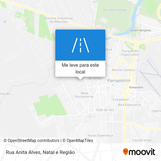 Rua Anita Alves mapa