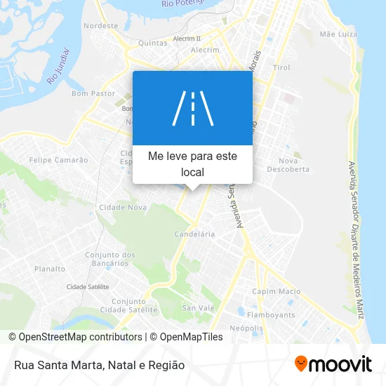 Rua Santa Marta mapa