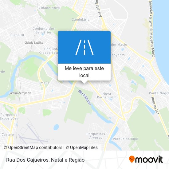 Rua Dos Cajueiros mapa