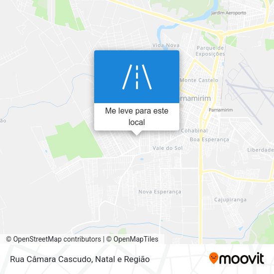 Rua Câmara Cascudo mapa