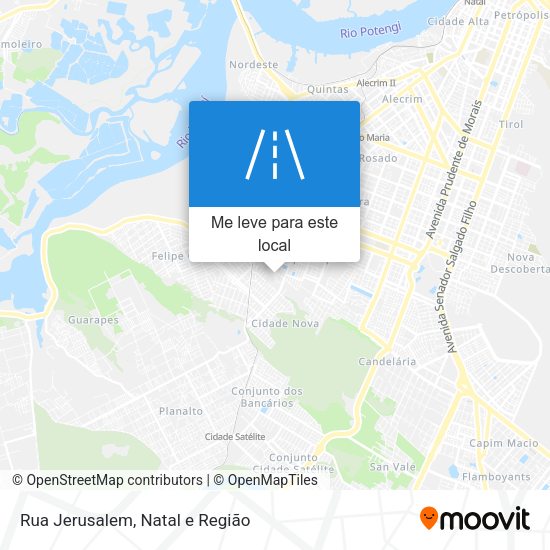 Rua Jerusalem mapa