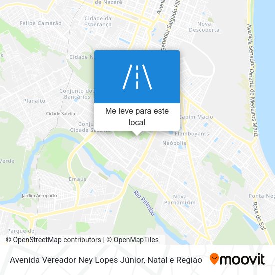 Avenida Vereador Ney Lopes Júnior mapa