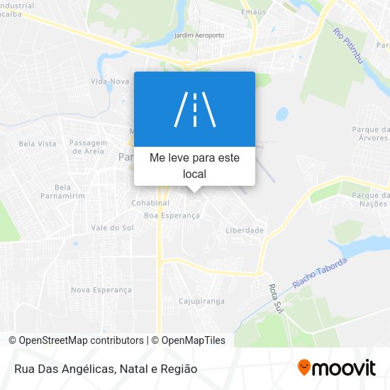 Rua Das Angélicas mapa