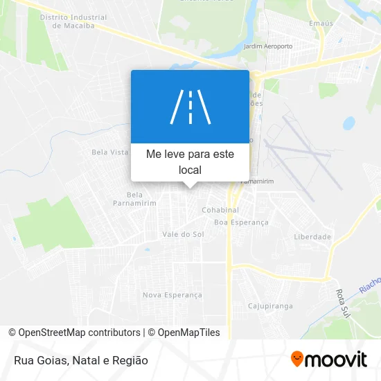 Rua Goias mapa