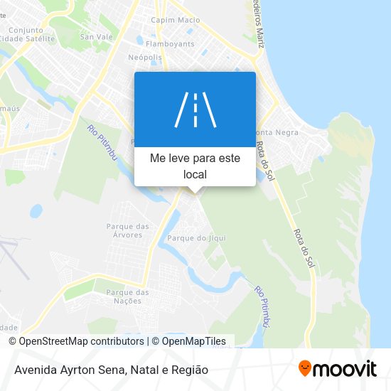 Avenida Ayrton Sena mapa