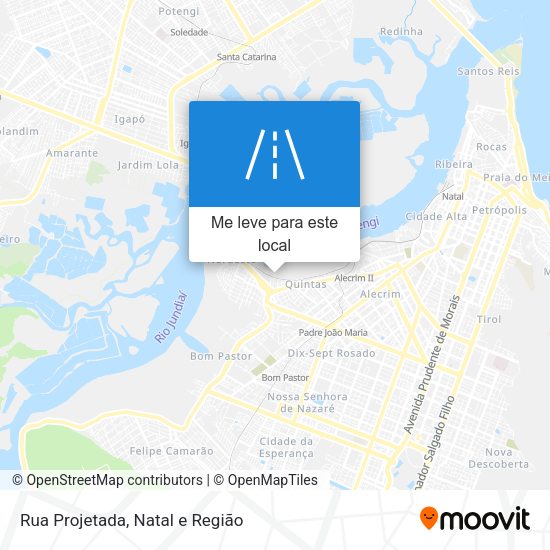Rua Projetada mapa