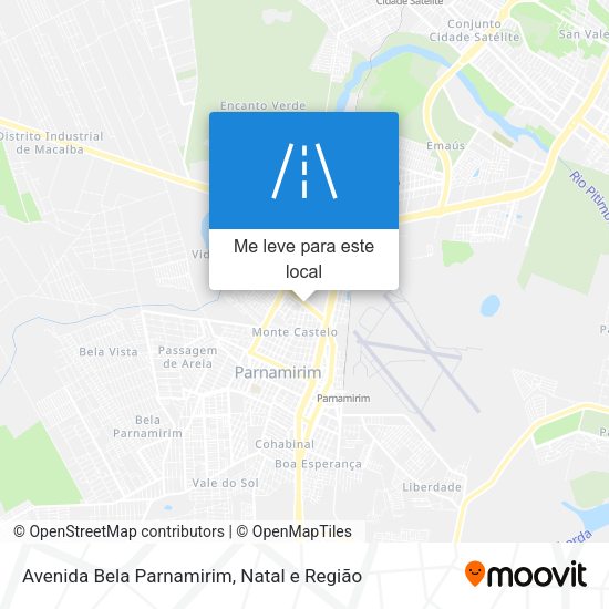 Avenida Bela Parnamirim mapa