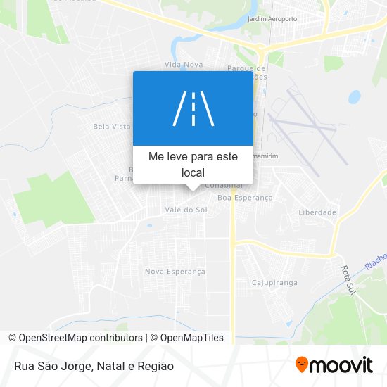 Rua São Jorge mapa
