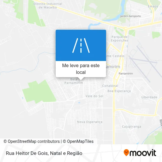 Rua Heitor De Gois mapa