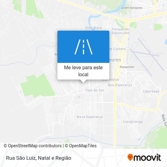 Rua São Luiz mapa