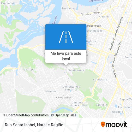 Rua Santa Isabel mapa