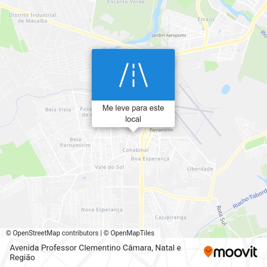 Avenida Professor Clementino Câmara mapa