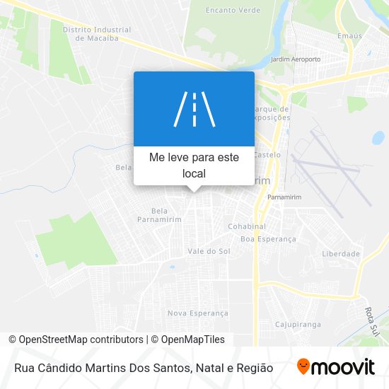 Rua Cândido Martins Dos Santos mapa