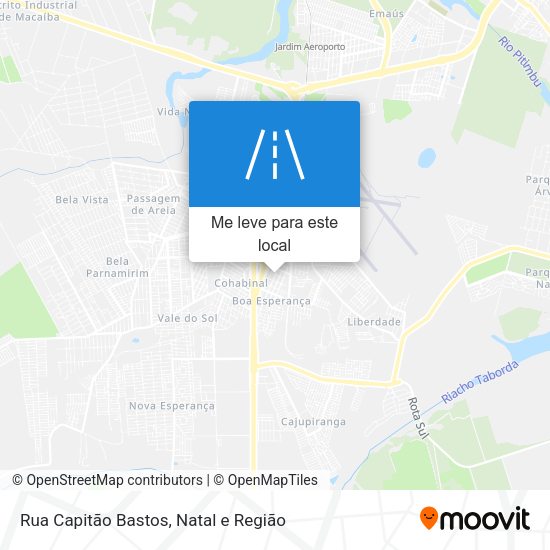 Rua Capitão Bastos mapa