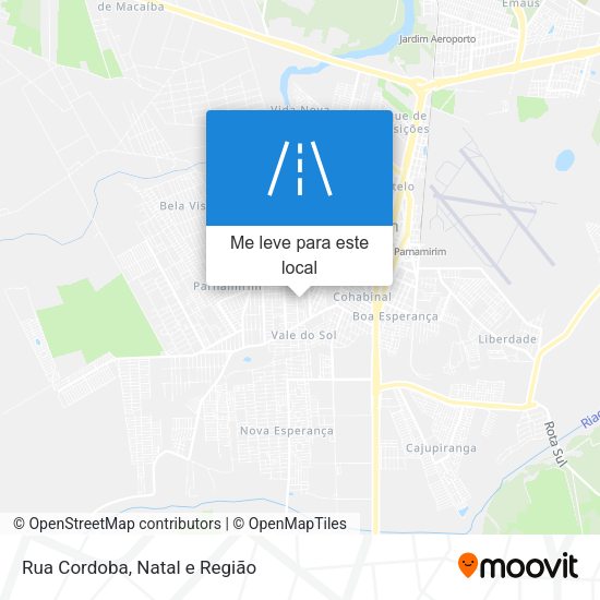 Rua Cordoba mapa