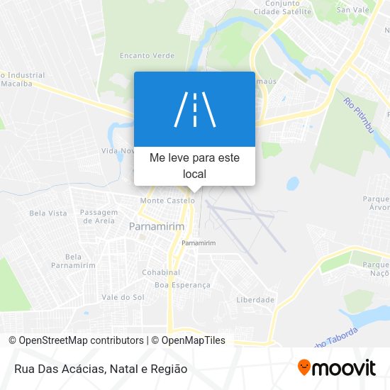 Rua Das Acácias mapa
