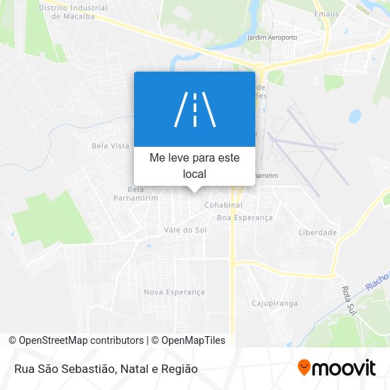 Rua São Sebastião mapa
