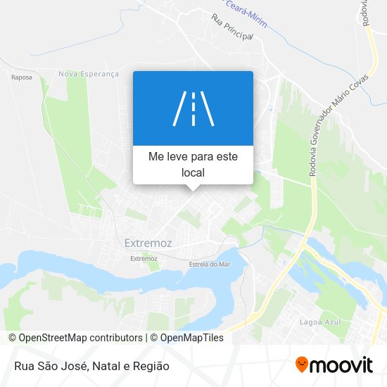 Rua São José mapa