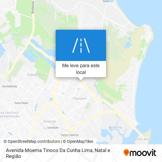 Avenida Moema Tinoco Da Cunha Lima mapa