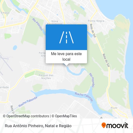 Rua Antônio Pinheiro mapa