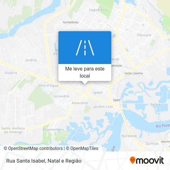 Rua Santa Isabel mapa