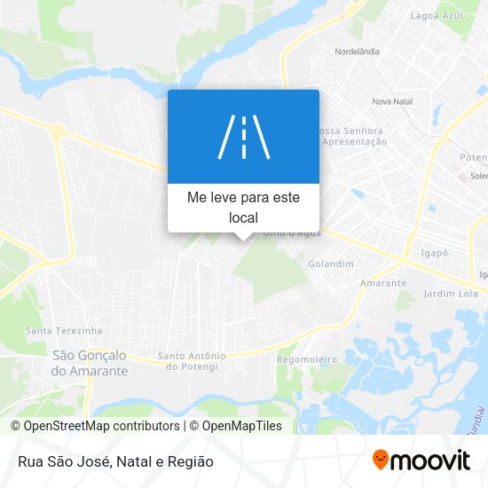 Rua São José mapa