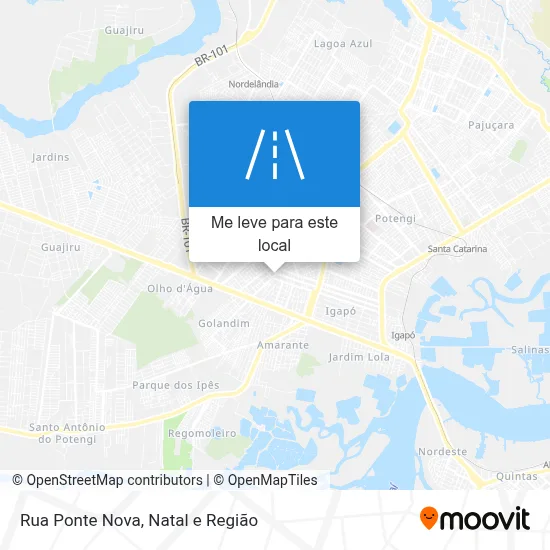 Rua Ponte Nova mapa