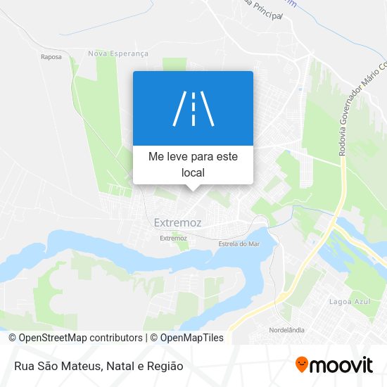 Rua São Mateus mapa