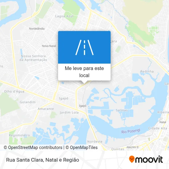Rua Santa Clara mapa