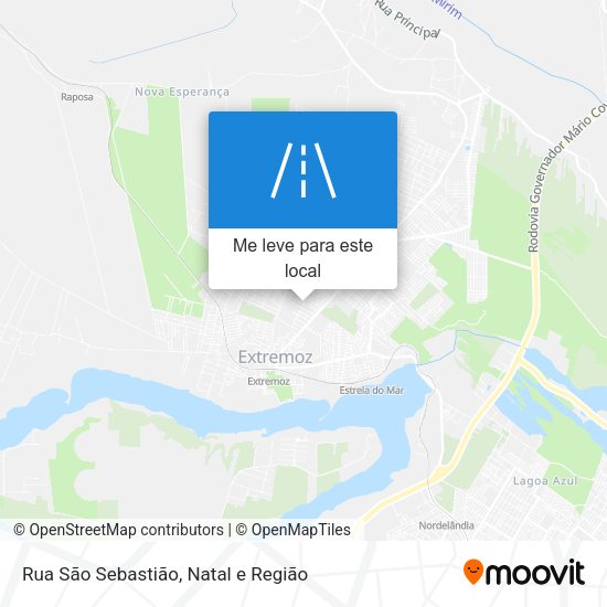 Rua São Sebastião mapa