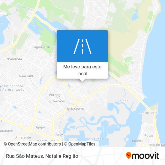 Rua São Mateus mapa