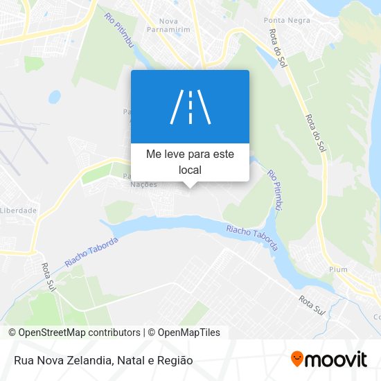Rua Nova Zelandia mapa