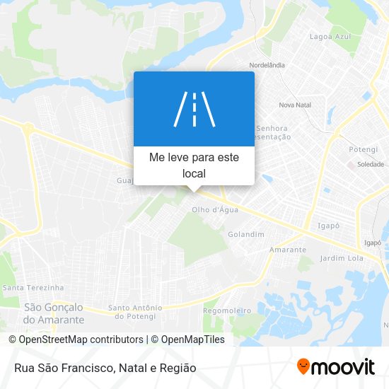 Rua São Francisco mapa