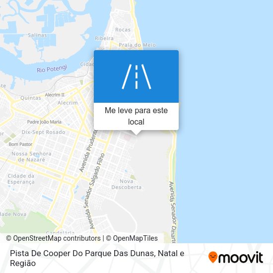Pista De Cooper Do Parque Das Dunas mapa