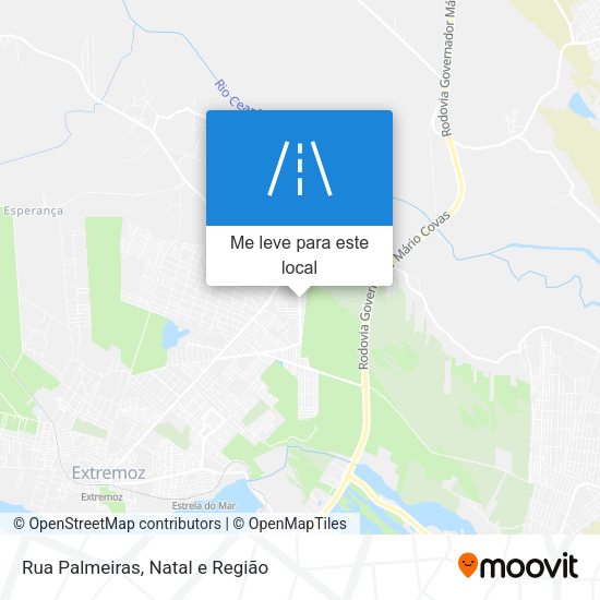 Rua Palmeiras mapa