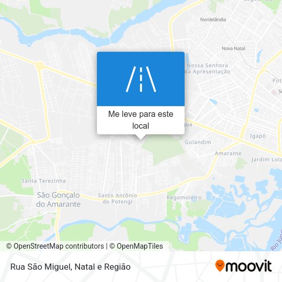 Rua São Miguel mapa