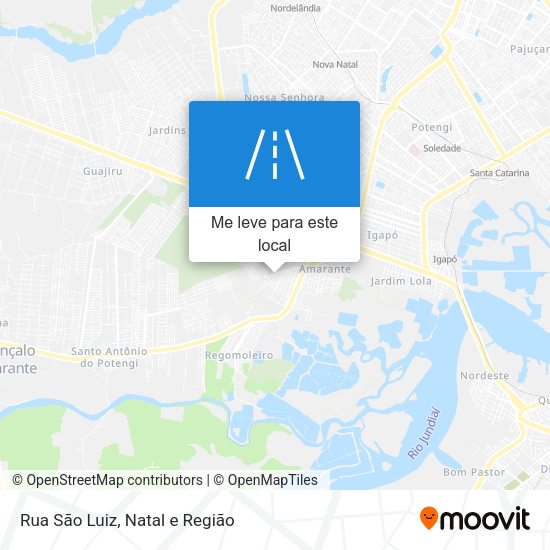 Rua São Luiz mapa