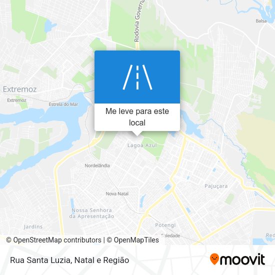 Rua Santa Luzia mapa
