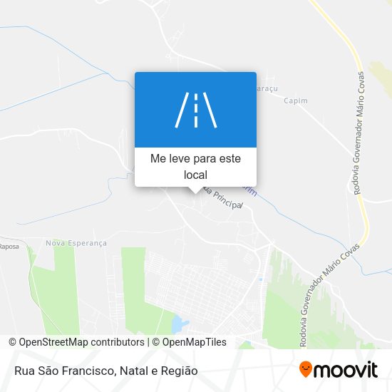 Rua São Francisco mapa