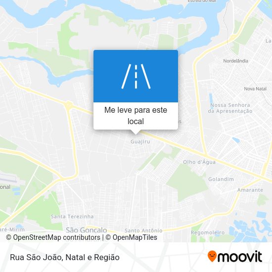 Rua São João mapa