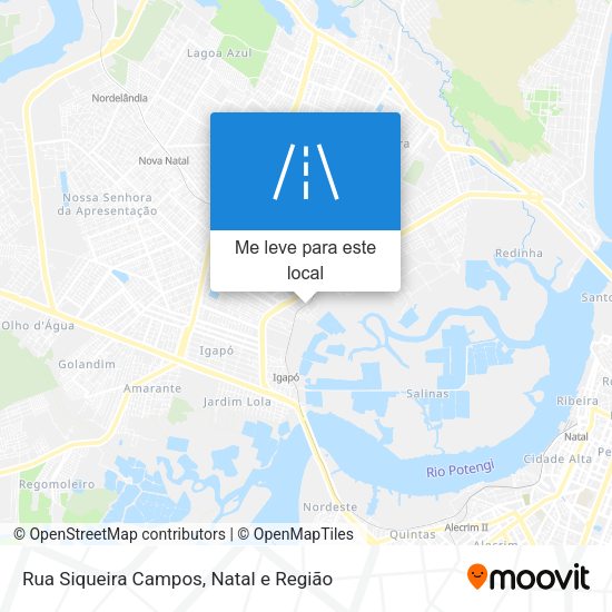 Rua Siqueira Campos mapa