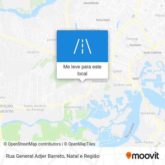 Rua General Adjer Barreto mapa