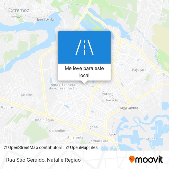 Rua São Geraldo mapa