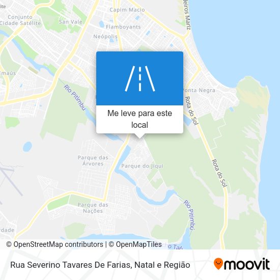 Rua Severino Tavares De Farias mapa