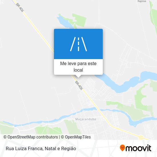Rua Luiza Franca mapa