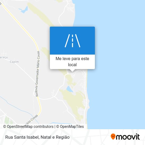 Rua Santa Isabel mapa