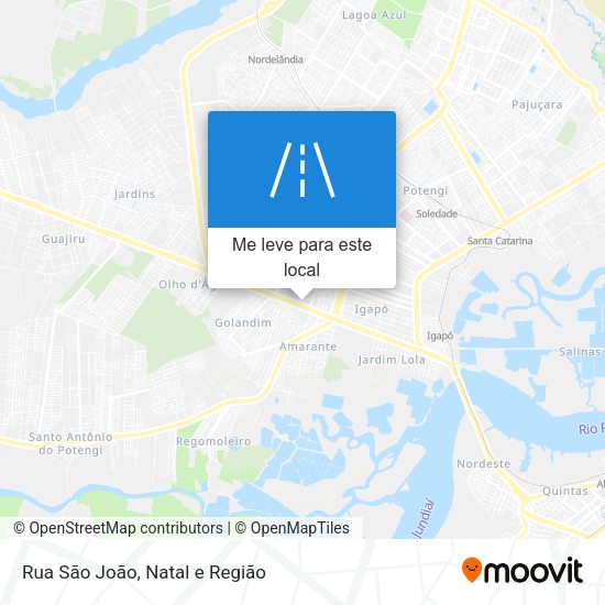 Rua São João mapa