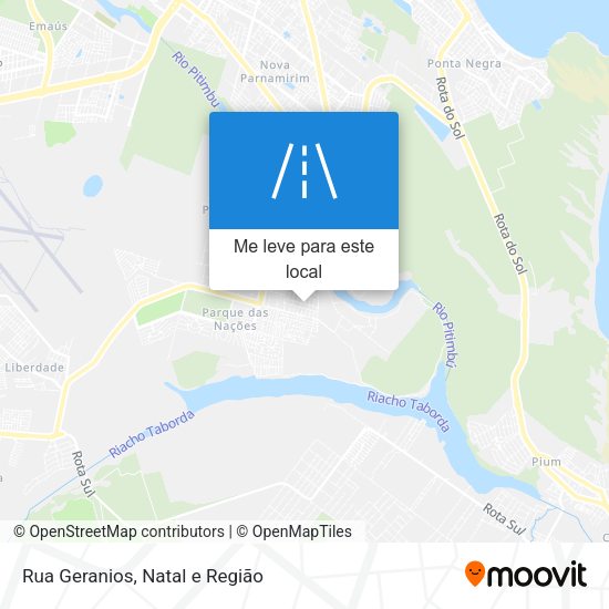 Rua Geranios mapa